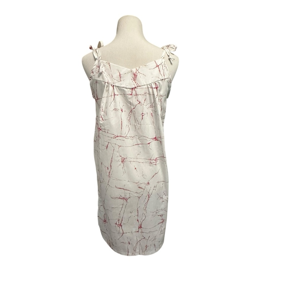 Laurie Lei Dress Juniors One Size White Hawaiian Bamboo Floral Cotton Blend Tie - Picture 10 of 16